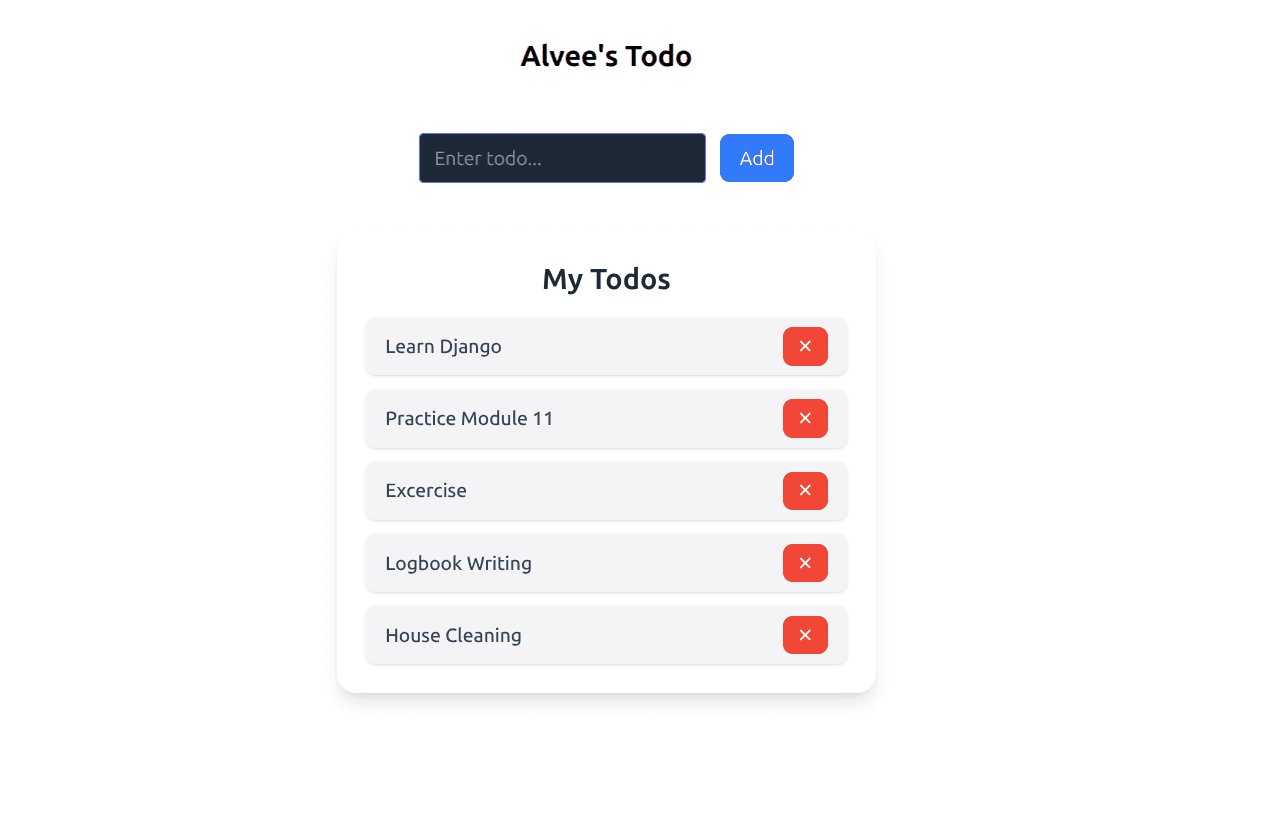 Context API with Local Storage screenshot