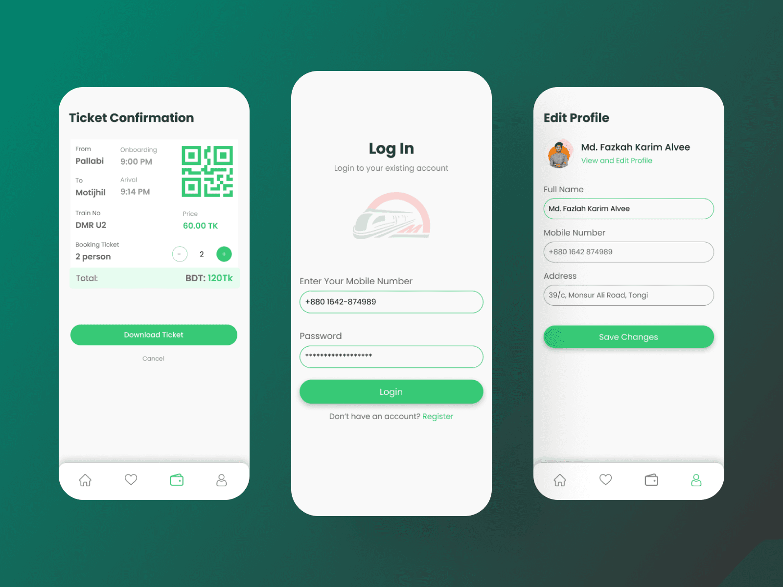 Food service website UI/UX design
