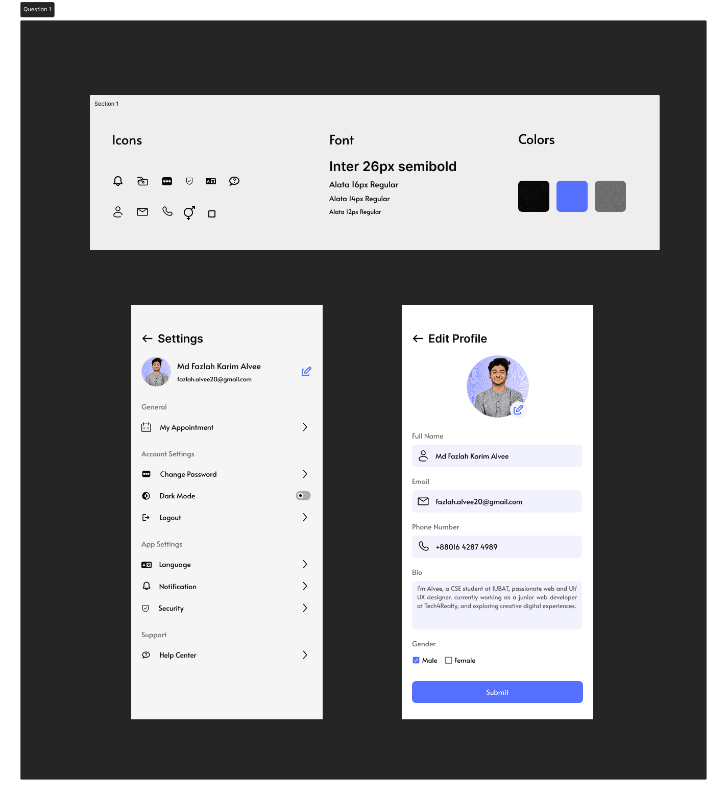 Business coaching website UI/UX design